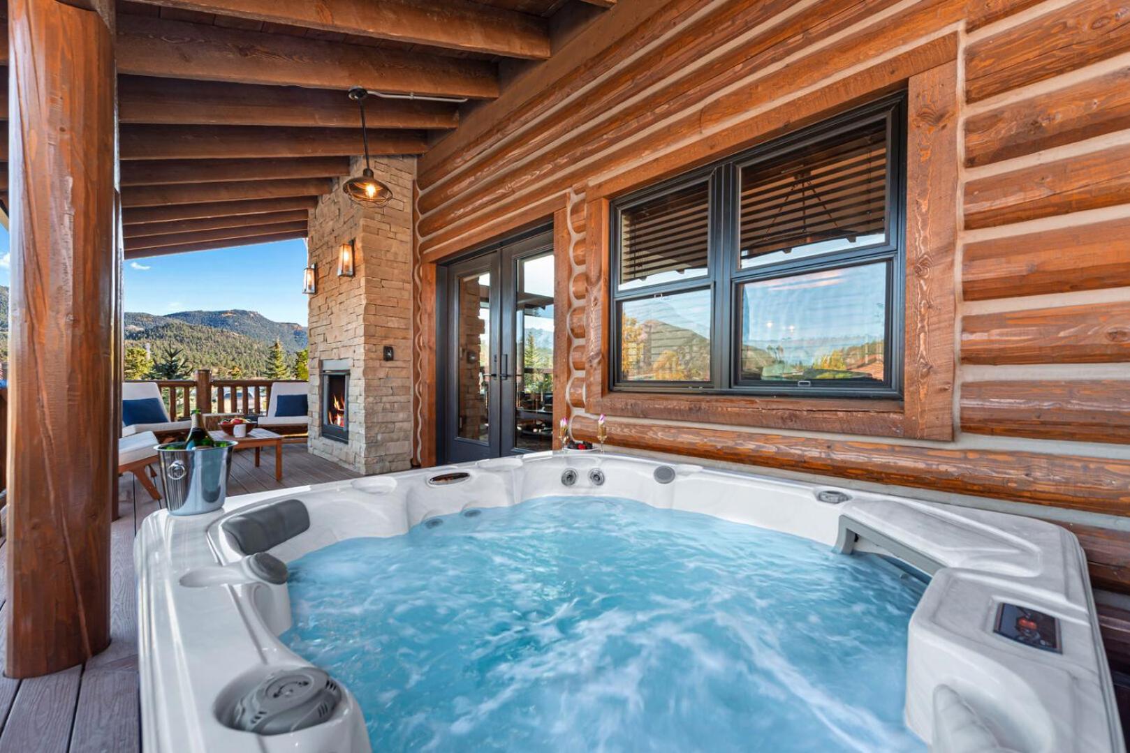 Estes Retreat Indoor Outdoor Fireplace, Jacuzzi, Close To Downtown Estes Estes Park Habitación foto